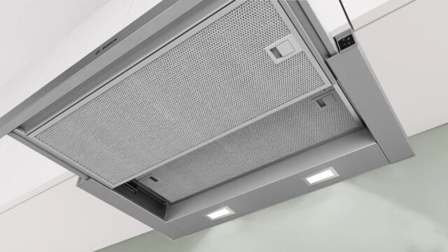 Bosch Serie 2 DFM064W55 cooker hood Semi built-in (pull out) Metallic  Silver 394 m3/h - imagine 5