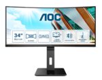 AOC P2 CU34P2A LED display 86.4 cm (34 ) 3440 x 1440 pixels Quad HD Black