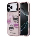 Karl Lagerfeld IML Multi K&CH Heads Zadní Kryt pro iPhone 17 Pro Max Pink