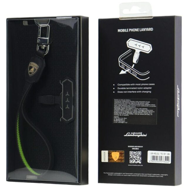 Universal Lamborghini D1 Leather Handstrap green - imagine 3