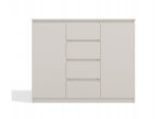 CHEST OF DRAWERS WITH 2 DOORS AND 4 DRAWERS  CASHMERE COLOUR - imagine 4
