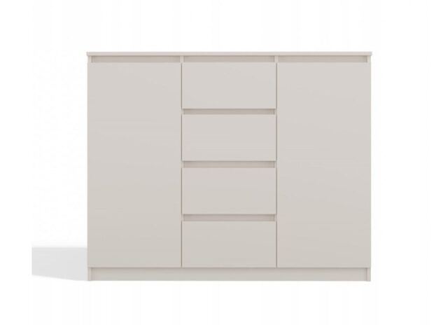 CHEST OF DRAWERS WITH 2 DOORS AND 4 DRAWERS  CASHMERE COLOUR - imagine 4