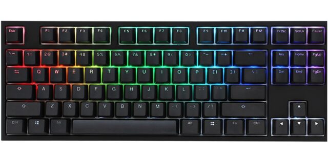 Ducky One 2 RGB TKL keyboard Gaming USB German Black - imagine 2
