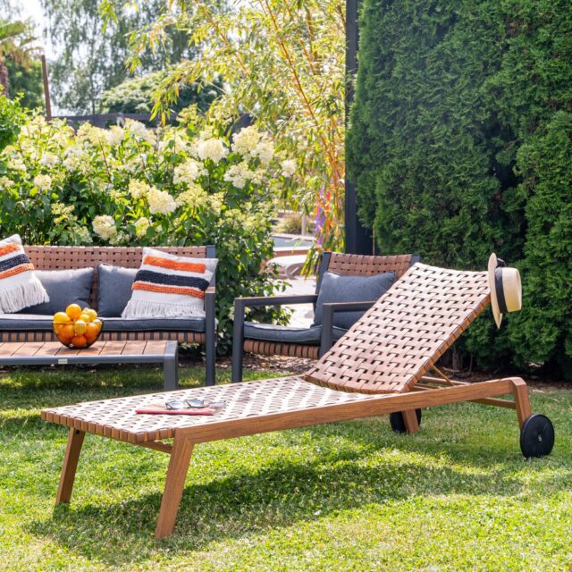 Garden lounger TEXAS brown - imagine 6