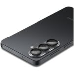 Camera Lens Protector Spigen Optik Pro HD Glas.TR “EZ FIT” for Samsung Galaxy S26+ Black 2 pcs. - imagine 3