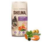 SHELMA Sterilised Salmon - dry cat food - 8kg - imagine 2