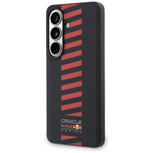 Red Bull PU Leather Meshed Powerbar Magnetic Zadní Kryt pro Samsung Galaxy S26 Navy - imagine 3