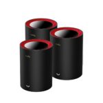 Cudy M3000 3-Pack Dual-band (2.4 GHz / 5 GHz) Wi-Fi 6 (802.11ax) Black  Red 1 Internal