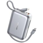 Power bank Awei C03 20000mAh USB-A/USB-C + Lightning/USB-C cables silver