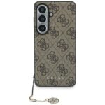 Case Guess 4G Classic Logo Charm MagSafe for Samsung Galaxy S26 brown