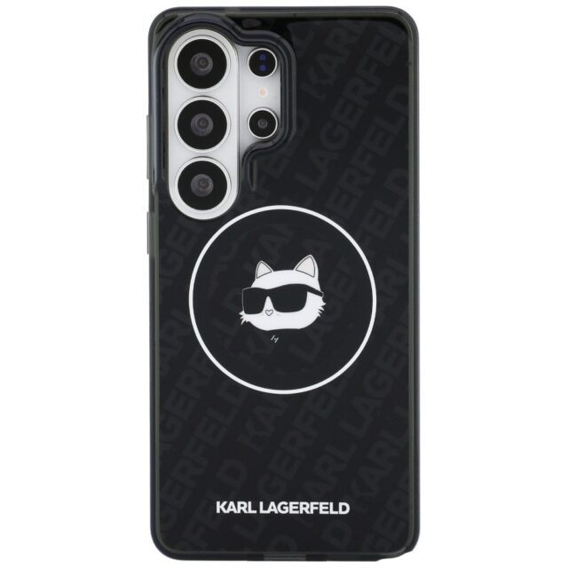 Case Karl Lagerfeld IML Repeated         Choupette MagSafe for Samsung Galaxy S26 Ultra black - imagine 3