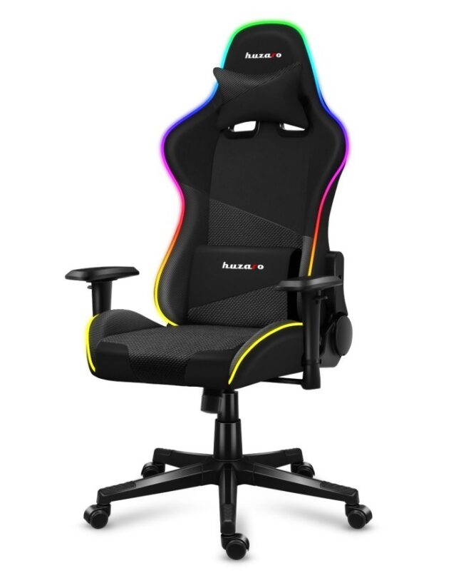 Huzaro Force 6.2 RGB PC gaming chair Bucket (cradle) seat Black - imagine 5