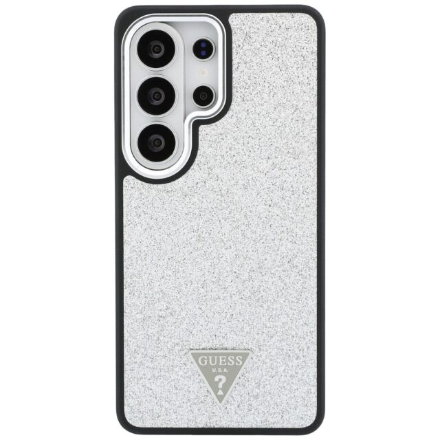 Case Guess Fixed Glitter Triangle        MagSafe for Samsung Galaxy S26 Ultra silver - imagine 3