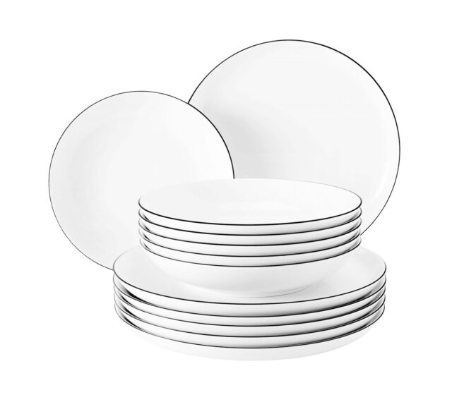 Seltmann Weiden Lido Round Porcelain White 12 pc(s) - imagine 4