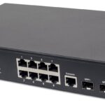 Intellinet 8-Port Gigabit Ethernet PoE+ Web-Managed Switch with 2 SFP Ports  IEEE 802.3at/af Power over Ethernet (PoE+/PoE) Compliant  140 W  Endspan  Desktop  19  Rackmount  Box