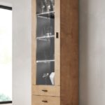 Cama display cabinet SOHO S1 lefkas oak/black