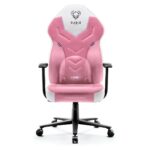DIABLO X-GAMER gaming chair pink and white - imagine 3
