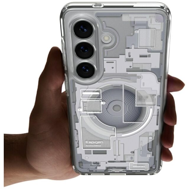 Etui Spigen Ultra Hybrid Mag MagSafe do  Samsung Galaxy S26+ zero one white - imagine 9