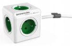 Allocacoc PowerCube Extended Type E power extension 1.5 m 5 AC outlet(s) Indoor Green - imagine 2
