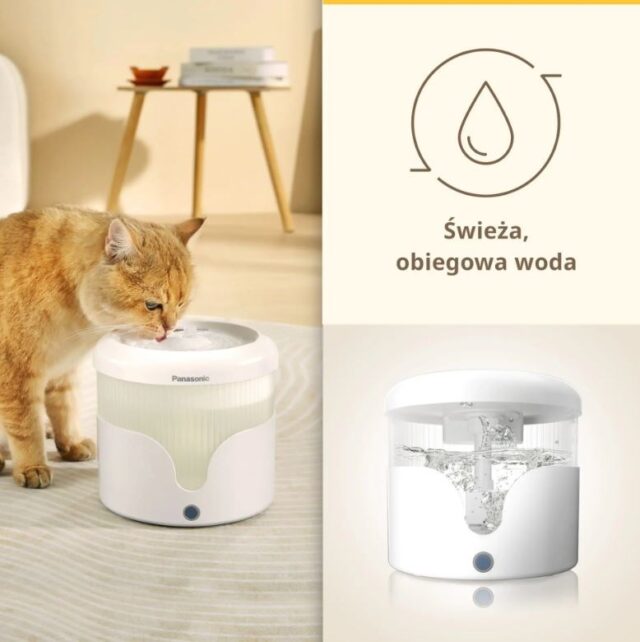 Panasonic CP-JNW01CW dog/cat feeder/waterer Plastic White Automatic pet waterer - imagine 7