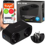 TUYA WiFi-controlled double smart socket  black