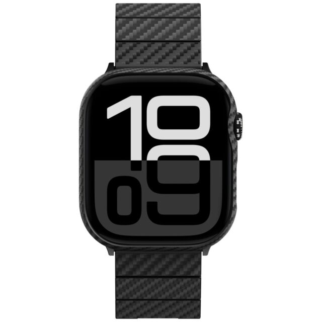 Case PITAKA Air Case for Apple Watch 10   / 11 (46 mm) black and grey - imagine 4