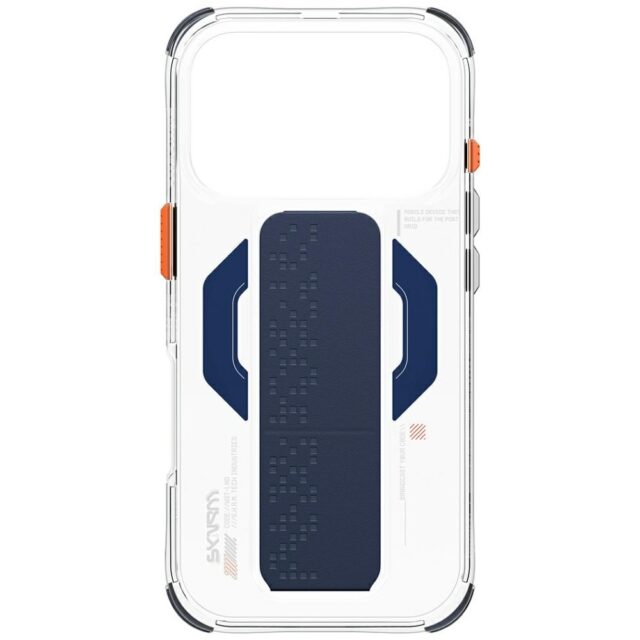 Case Skinarma Haxa for iPhone 17 Pro      Magnetic Charging + Grip Stand blue - imagine 4
