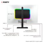 HP OMEN Transcend 31.5 inch UHD 240Hz OLED Gaming Monitor - Transcend 32 - imagine 8