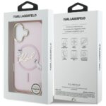 Case Karl Lagerfeld IML Choupettes Karl  Script Logo MagSafe for iPhone 17 pink - imagine 8