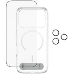CARE by PanzerGlass Feature Kick 3in1 Case + Glass + Lens Protection Kit for iPhone 17 Pro - imagine 3