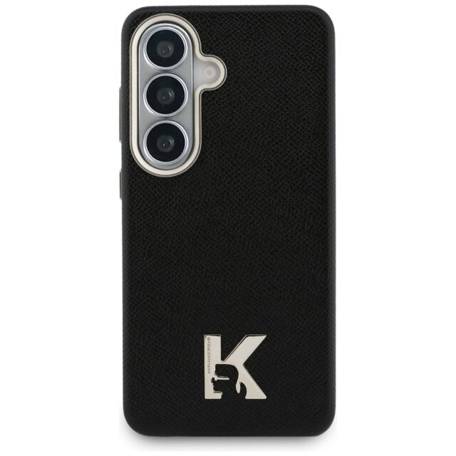 Case Karl Lagerfeld K Metal Logo MagSafe for Samsung Galaxy S26 black - imagine 3