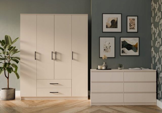 ROMANA wardrobe 160x205 Cashmere without mirror - imagine 6