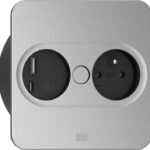 Bachmann 946.015 socket-outlet Type E + USB A + USB C Stainless steel