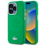 Lacoste LCHMP15XSMAN iPhone 15 Pro Max 6.7" estragon hardcase Silicone Croco Logo MagSafe