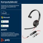Poly Blackwire 5210 Monaural USB-C Headset +3.5mm Plug +USB-C/A Adapter (Bulk) - imagine 7