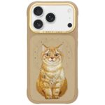 Etui Nimmy Lucky Fashion Cat MagSafe do   iPhone 17 Pro Max brązowy