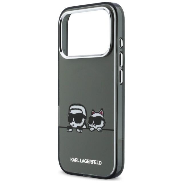 Karl Lagerfeld IML K&CH Heads Logo MagSafe Zadní Kryt pro iPhone 17 Pro Black - imagine 7
