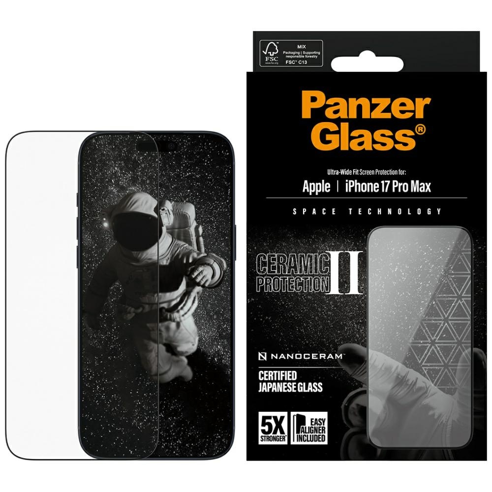 cps-6435cfac49b4e4c9b8aff182ffe9272d-2026-03-24-09-20-40 PanzerGlass Ceramic II Ultra-Wide Fit EasyAligne for iPhone 17 Pro Max - imagine 1