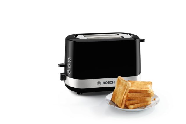 Bosch TAT6A513 toaster 2 slice(s) 800 W Black  Stainless steel - imagine 2