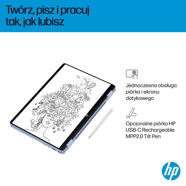 HP OmniBook 5 Flip 14-fp0004nw Core 5 120U 14 2K Touch IPS 300nits 16GB LPDDR5 5200 SSD512 Intel Graphics Cam 1080p 68Wh Win11 Blue Sky 2Y - imagine 5