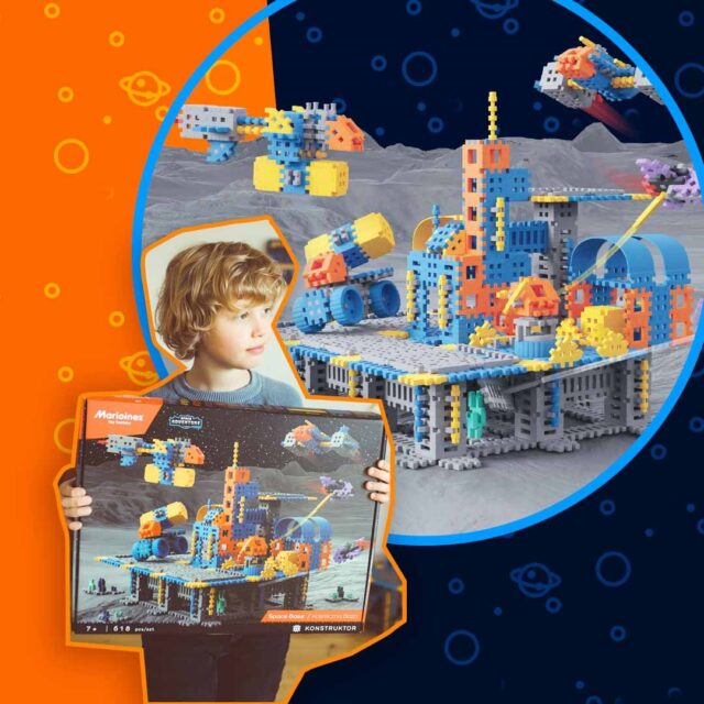 MARIOINEX Mini Waffle Building Blocks Space Base  618 pieces - imagine 2
