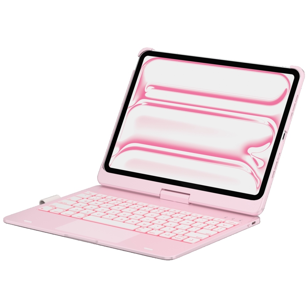 cps-6578b10428838d7cc09627bea7ff5869-2026-03-21-13-53-37 Case Typecase Flexbook Touch with keyboard for iPad Pro 11" 2024/2025 light pink - imagine 1