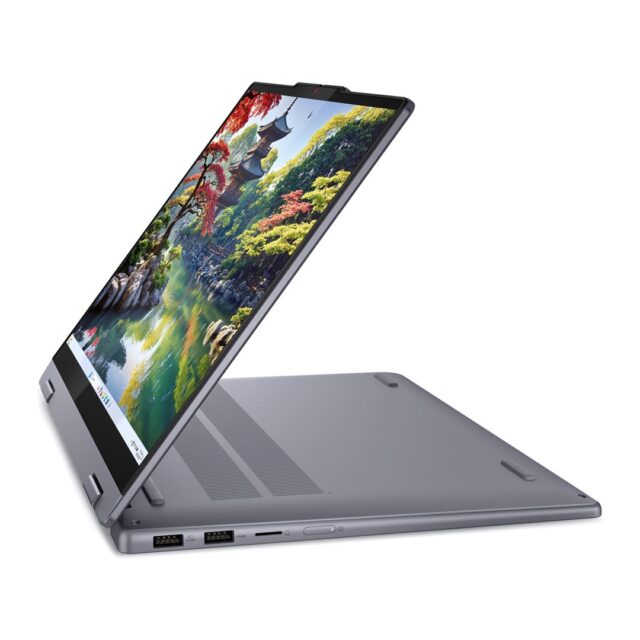 Lenovo IdeaPad 5 2-in-1 14IRH9 i5-13420H 14  WUXGA OLED 400nits Glossy 60Hz Touch 16GB LPDDR5x-5200 SSD512 57Wh Intel UHD Graphics Win11 Luna Grey - imagine 6