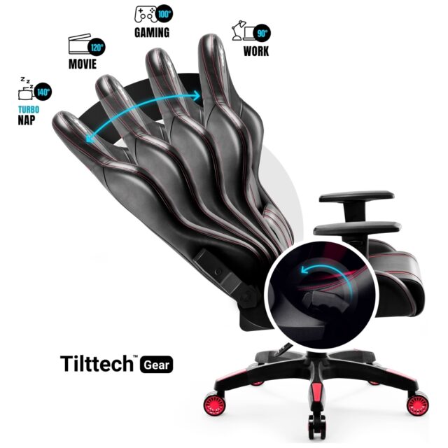 Gaming chair Diablo Chairs X-One 2.0 King Size black-red - imagine 8