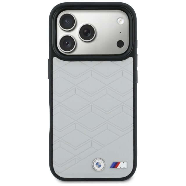 Case BMW M Shape Logo MagSafe for iPhone  17 Pro grey - imagine 3