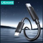 Cable USAMS U94 60W USB-C to USB-C 1m black - imagine 3