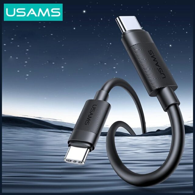 Cable USAMS U94 60W USB-C to USB-C 1m black - imagine 3