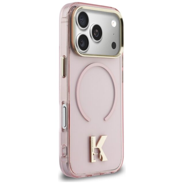 Case Karl Lagerfeld IML K Head Logo      MagSafe for iPhone 17 Pro pink - imagine 4