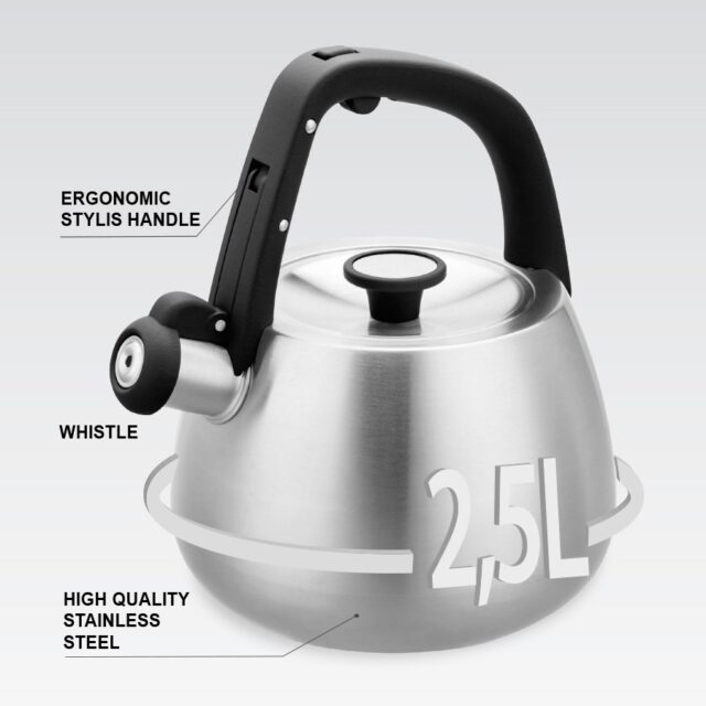 Kettle Maestro MR-1318 2 5 l Silver  Black - imagine 4