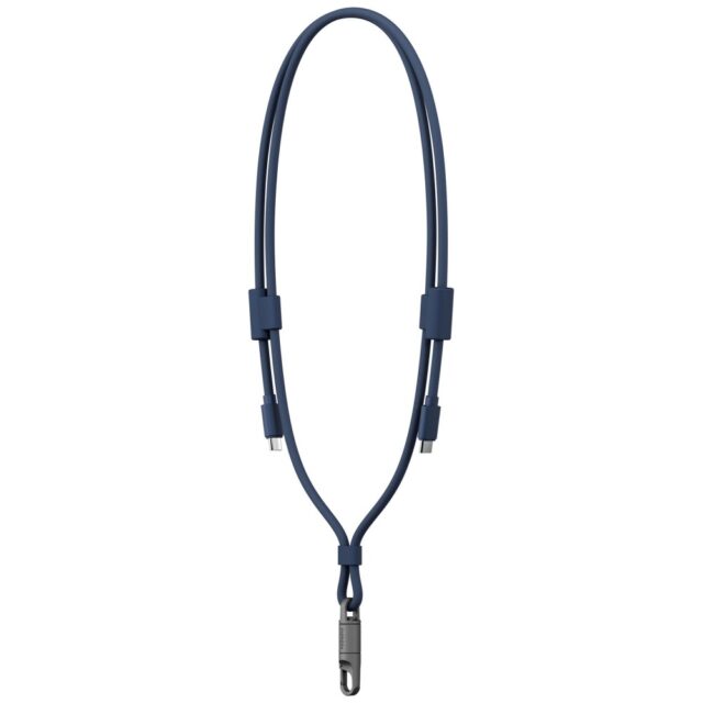 ENERGEA Lasso Lanyard Cable USB-C Phone Lanyard - USB-C 1.5m 240W Blue - imagine 4